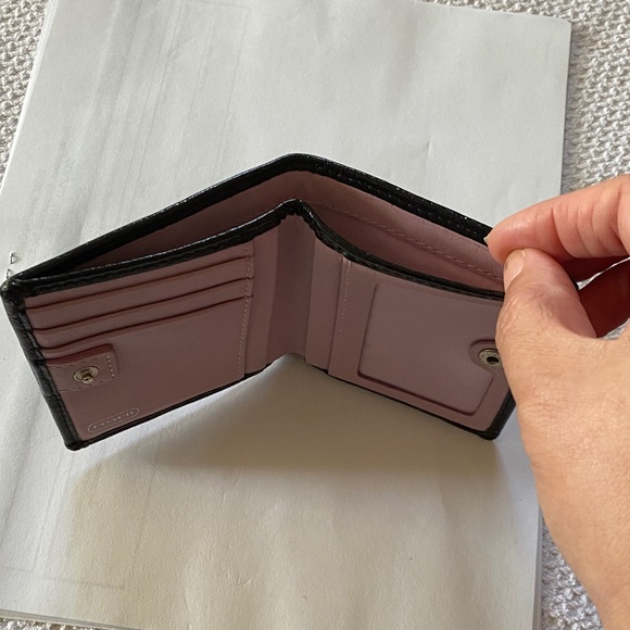 Coach Small Black and Pink Wallet - Picture 6 of 6